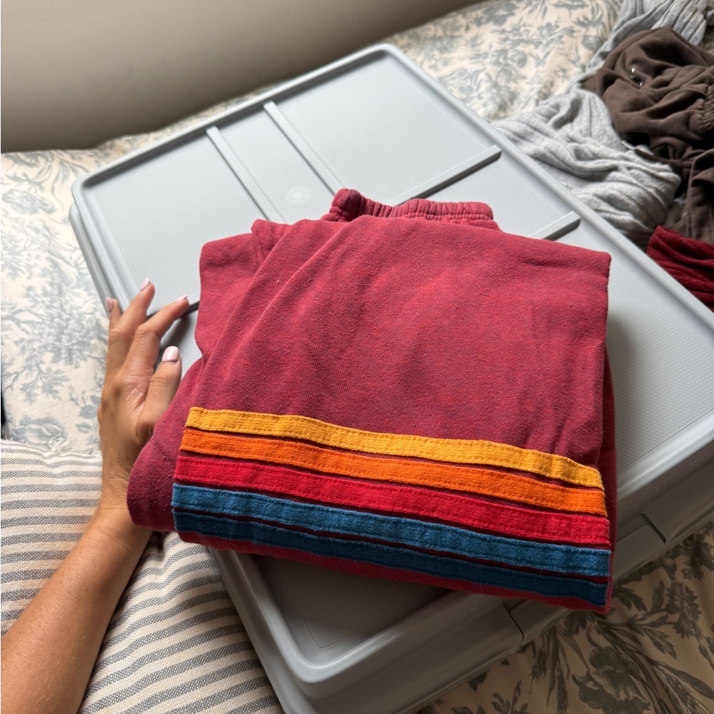 Aviator Nation Burgundy Sweatpants